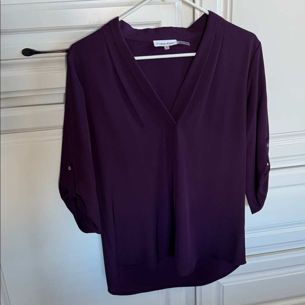 Calvin Klein Deep Purple Blouse